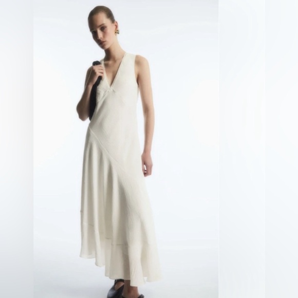 COS | Dresses | Nwt Cos Floaty Asymmetric White Dress